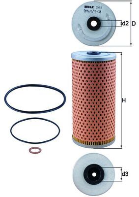 Фільтр масла E/S 400/500 W124/210/140 M116/119