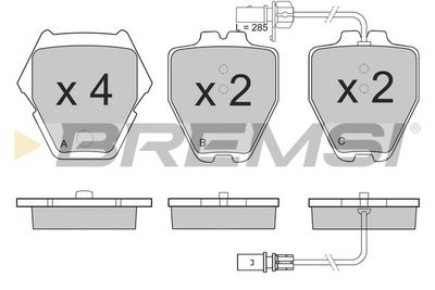 Гальмівні колодки пер. Audi A6 97-05/VW Passat 96-05 (TRW)