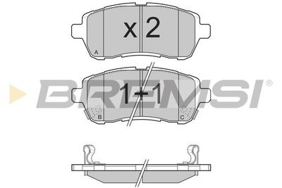 Гальмівні колодки пер. Ford Fiesta VI 08- (TRW)