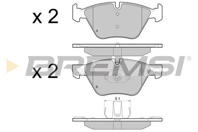 Гальмівні колодки пер. F10/F11 09-17 (ATE)