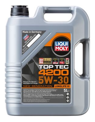 Олива 5W30 C3 5L LIQUI MOLY TOP TEC 4200